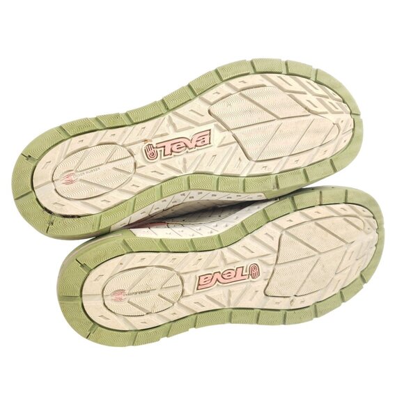 Teva Womens Size 8 Athletic Sneakers Pastel Green & Pink Breathable - Picture 8 of 9